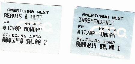 Americana West 6 - Ticket Stubs